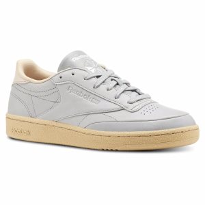 Adidasy Damskie Reebok Club C 85 Szare/Białe PL 31IEYHU